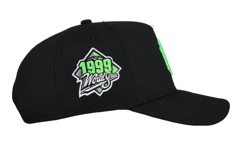 9FIFTY New York Yankees 1999 World Series A Frame Snapback Hat "Slime Green" NE263