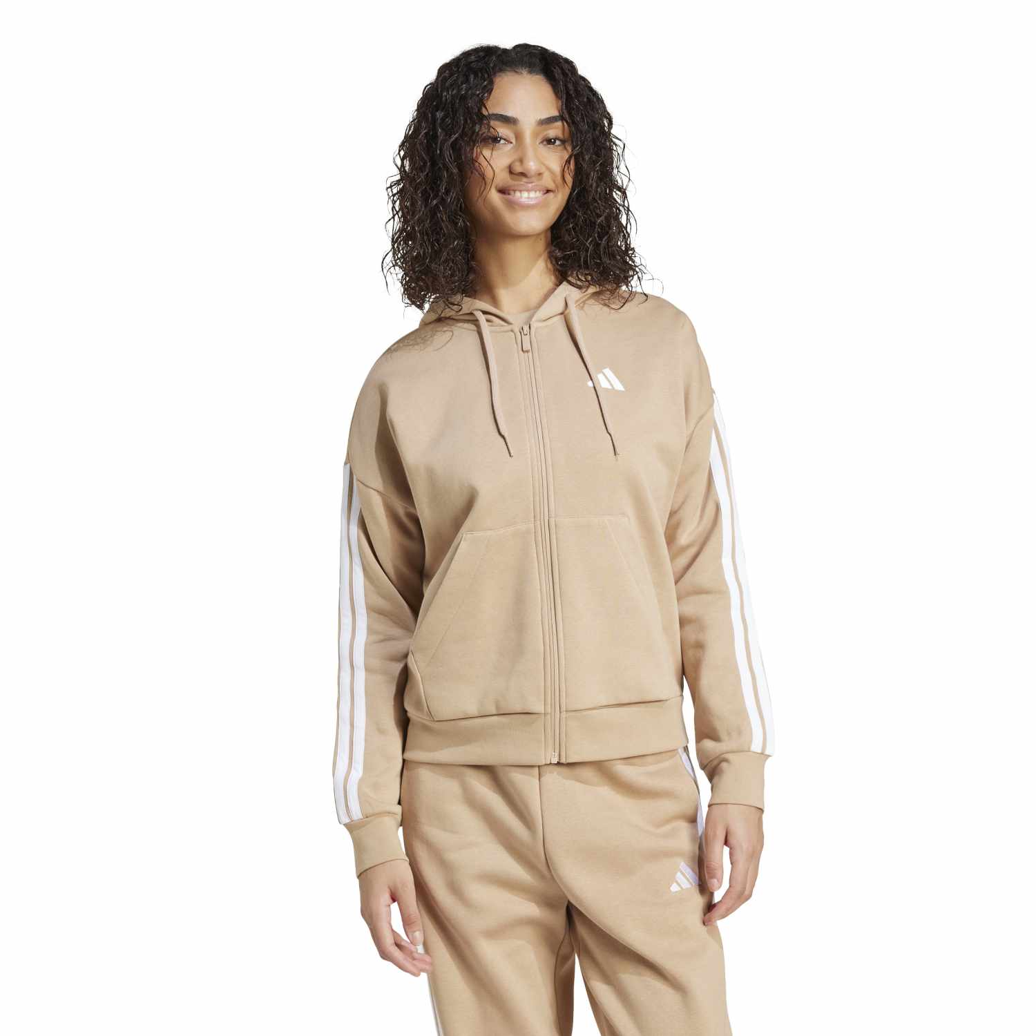 Essentials 3-Stripe FZ Hoody - Womens