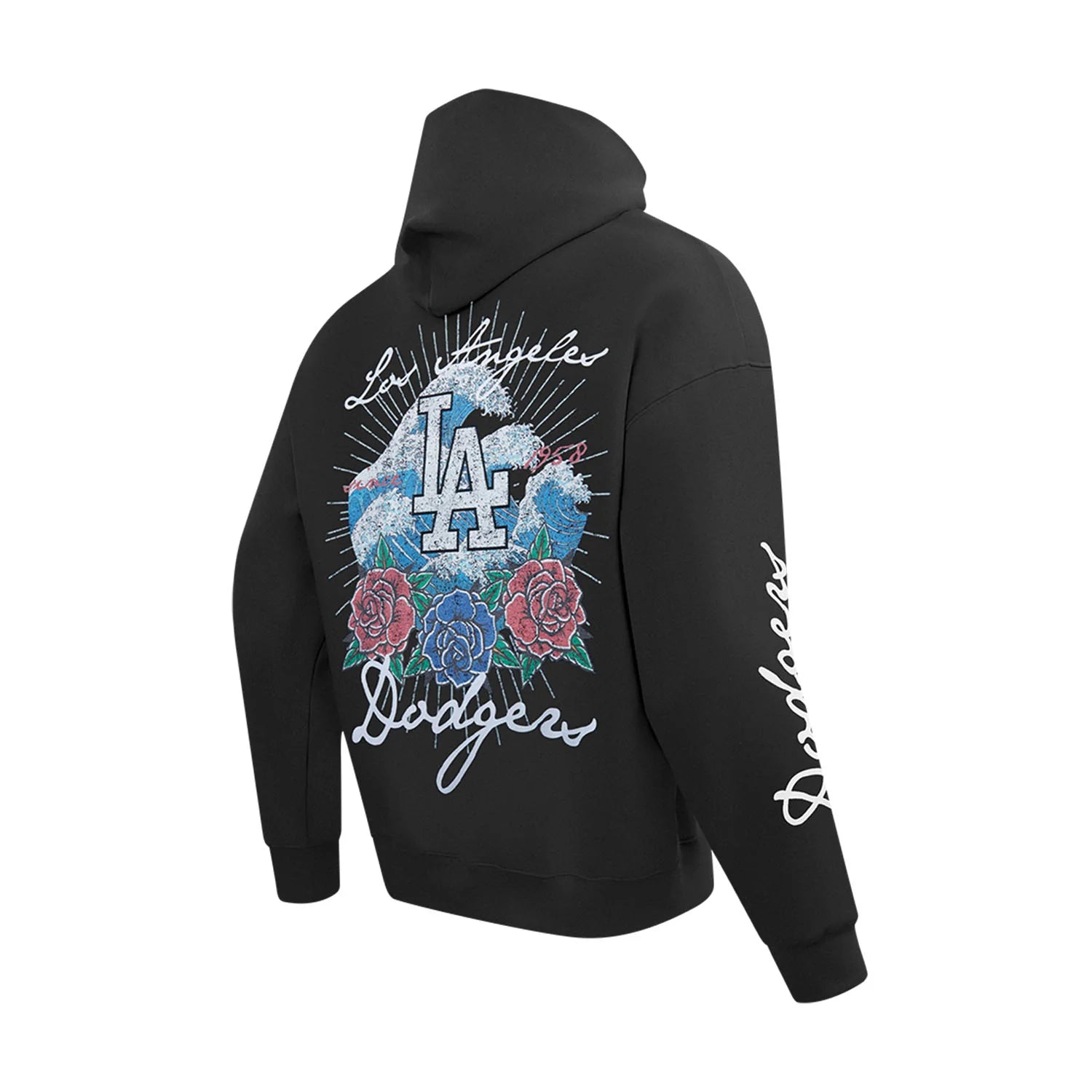 Los Angeles Dodgers Wave & Roses Hoodie -Mens