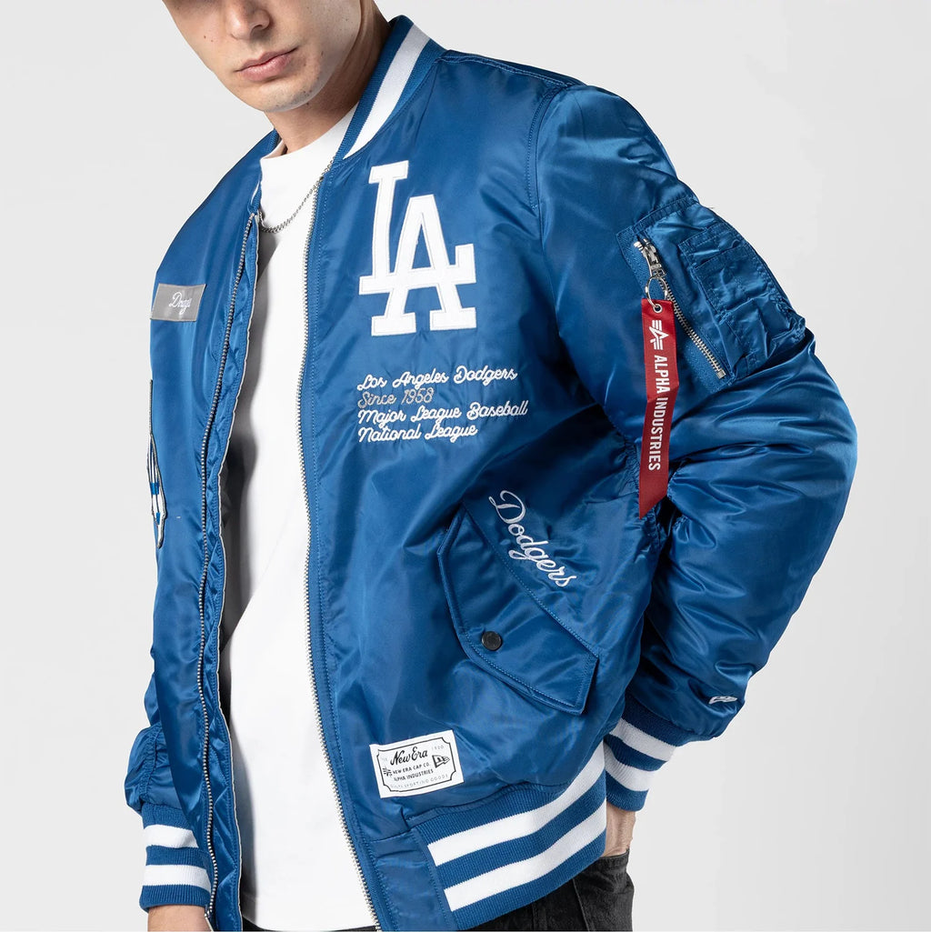 Los Angeles Dodgers Alpha Bomber Jacket -Mens