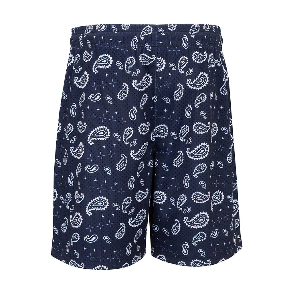 Printed Mesh Short Tossed Paisly - Mens