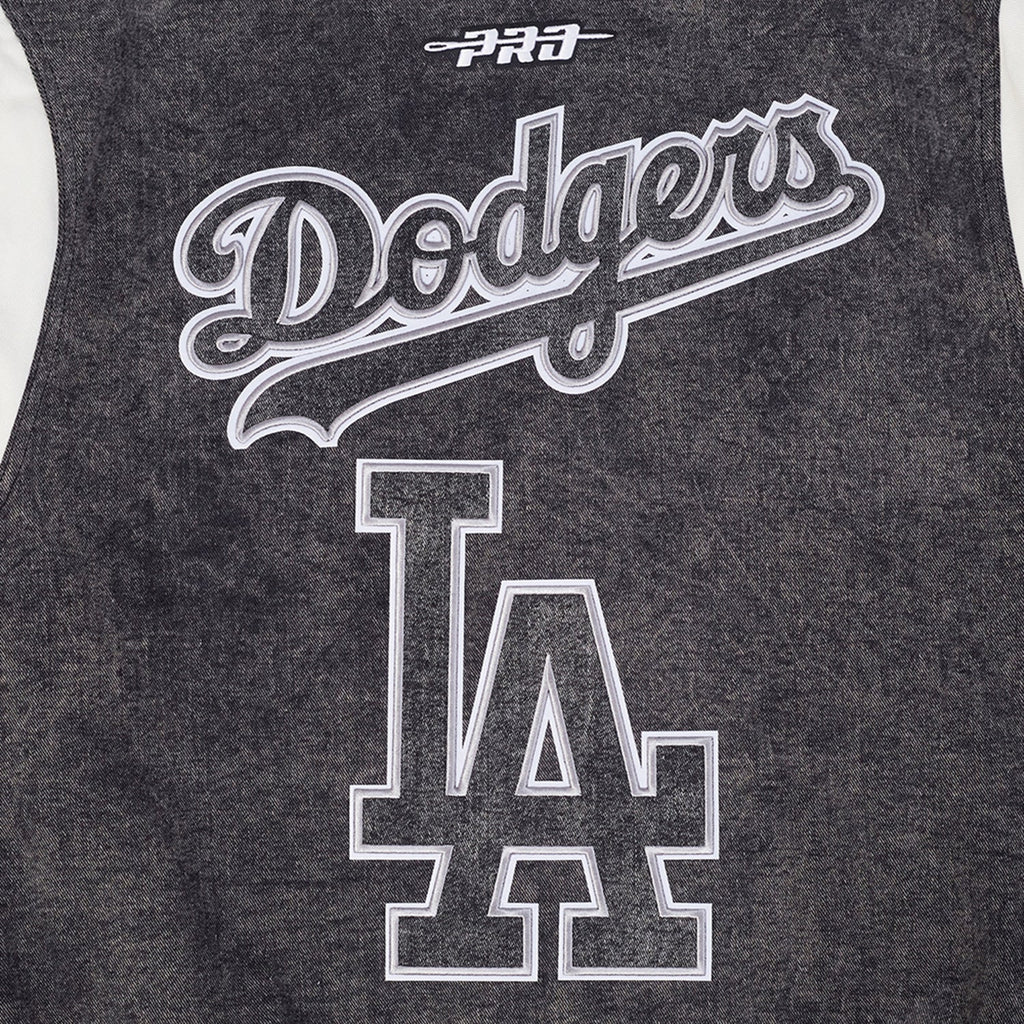 Los Angeles Dodgers Varsity Black Jacket -Mens