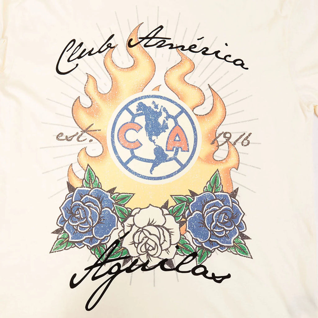 Club America Fire & Roses Tee -Mens