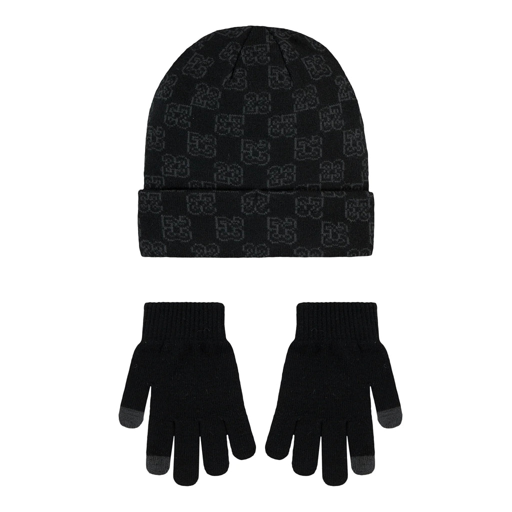 Youth Monogram Beanie & Glove Set