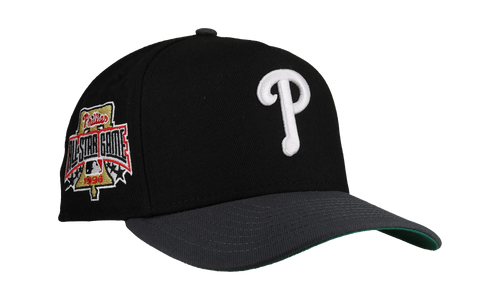 9FIFTY Philadelphia Phillies 1996 All Star Game A Frame Snapback Hat "Black / Graphite" NE351
