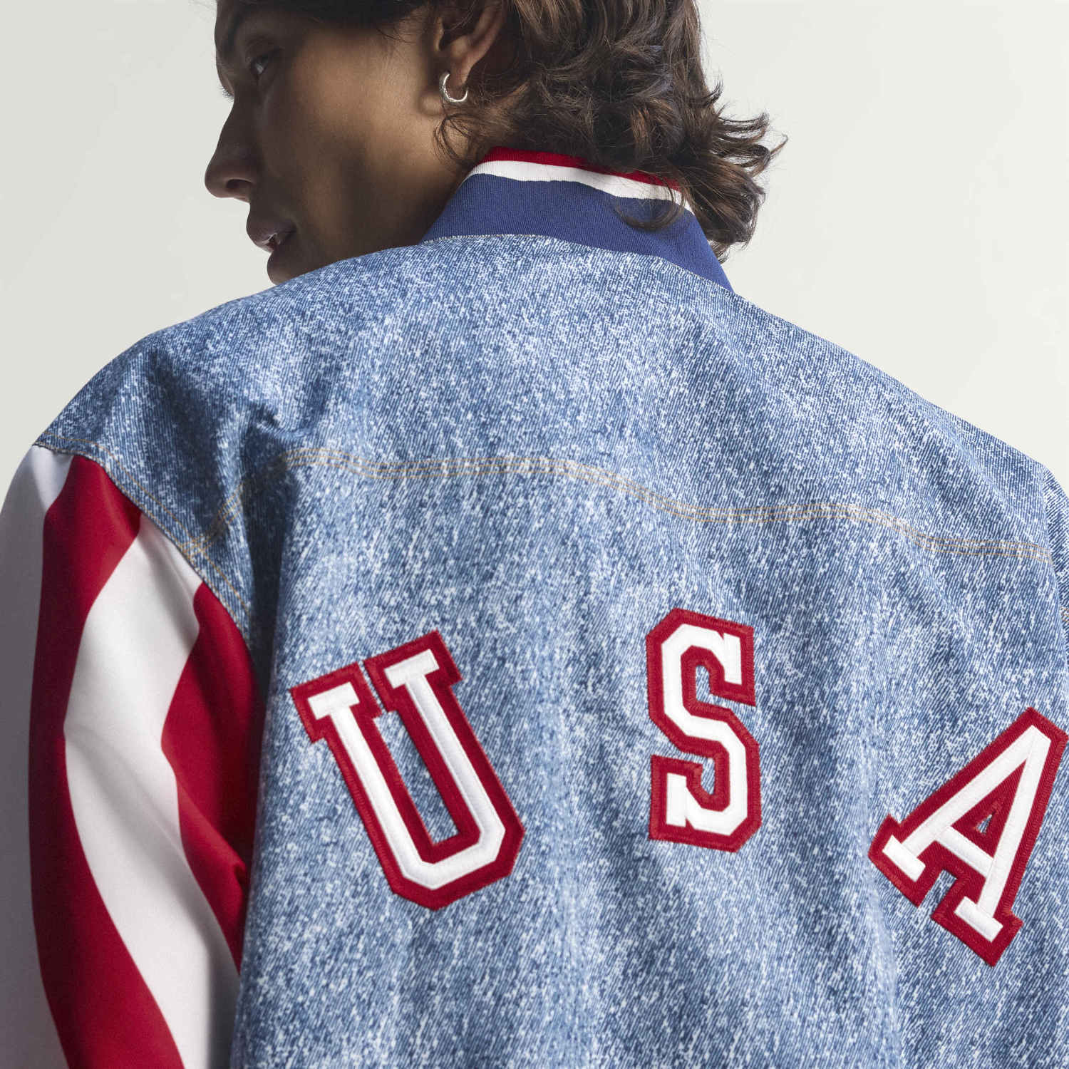 USA 94 Denim Bringback Track Top -Mens