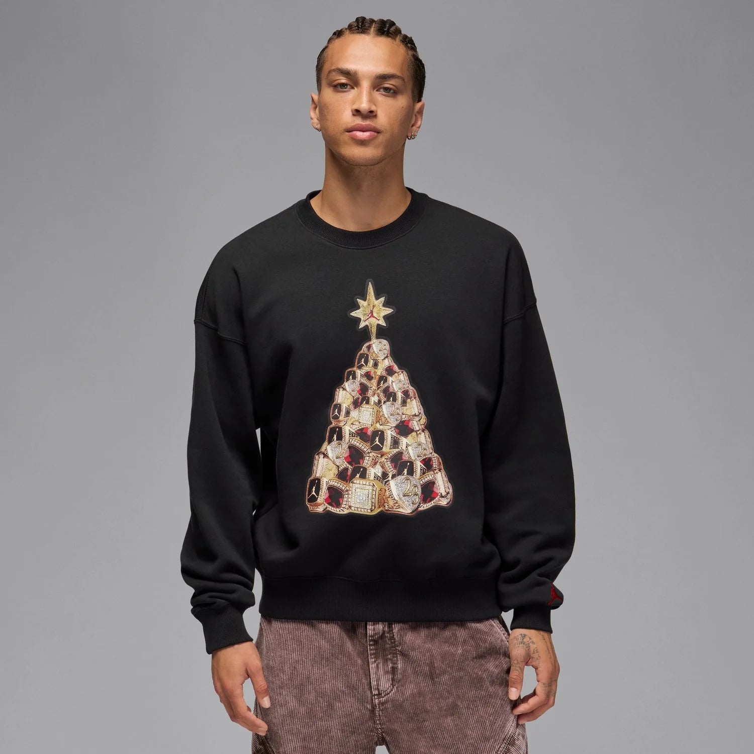 Brooklyn Holiday Fleece Crew -Mens