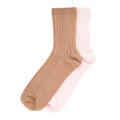 2 Pack Medium Ribbed Demi Crew