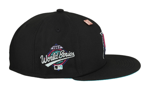 59FIFTY Florida Marlins 1997 World Series Polar Lights Fitted Hat "Black" 123451290786