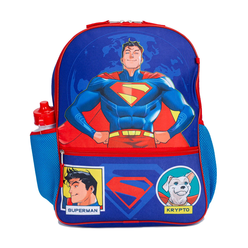 5 PC Superman Backpack Lunch Set