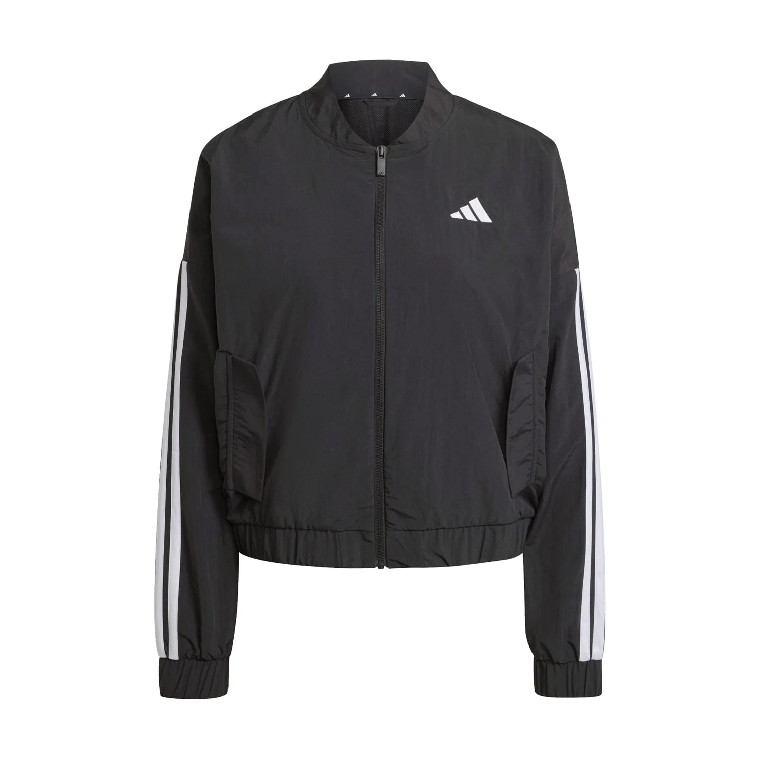 Essentials 3-Stripe Woven Bomber Jacket - Womens