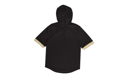 NFL Unbeaten Short Sleeve Mesh Hoodie "New Orleans Saints - Black" MSHSAJ19029 NOSBLCK
