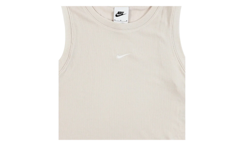 Sportswear Essentials Ribbed Cropped Tank Top WMNS "Light Orewood Brown / Sail" FB8279 104