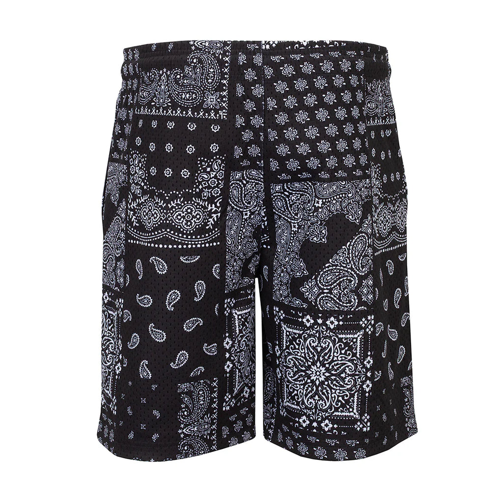 Printed Mesh Short Patchwork Paisly - Mens