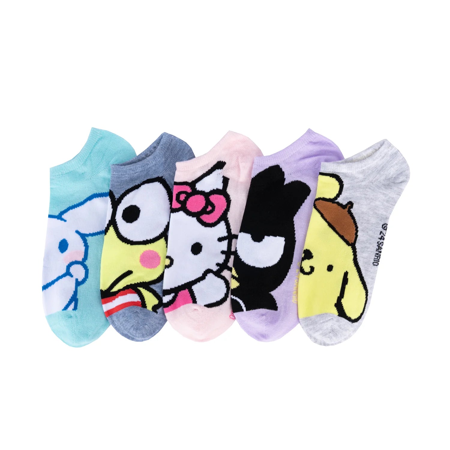 5 Pack Hello Kitty & Friend No Show- Adult
