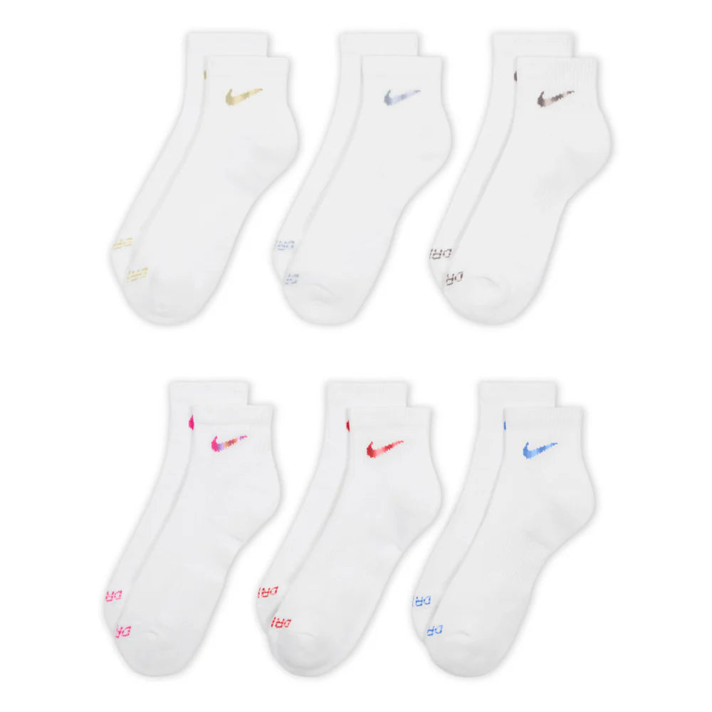 6 Pack Unisex Everyday Plus Cushioned Quarter