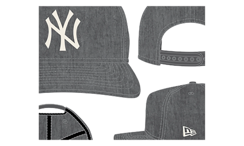 9TWENTY New York Yankees Snapback Hat "Graphite Nylon" NE285