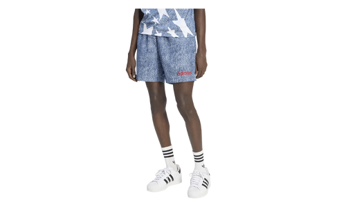Denim Graphic Nylon Short "USA" KB2804