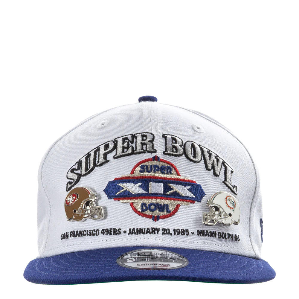 Niners vs Dolphins Super Bowl XIX Championship Pin 2-Tone 950