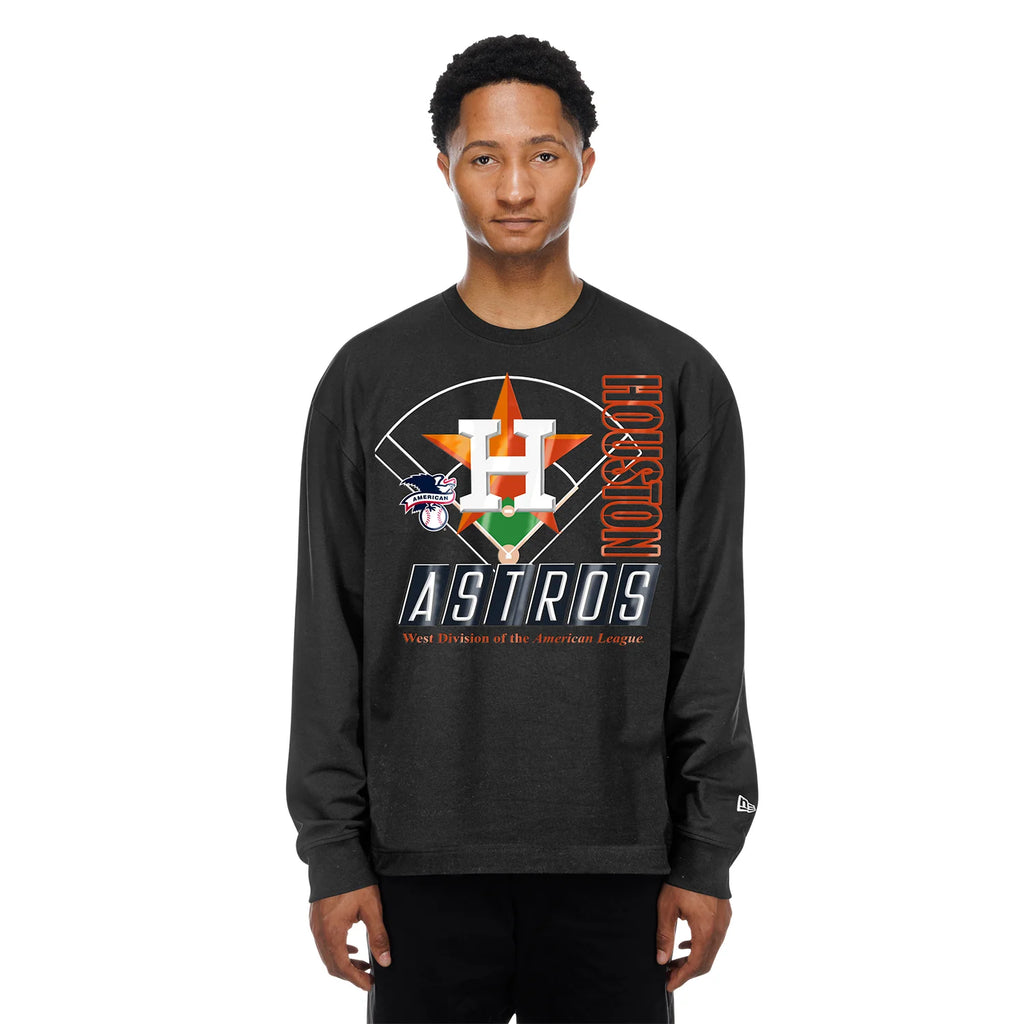 Houston Astros Graphic LS Crew -Mens