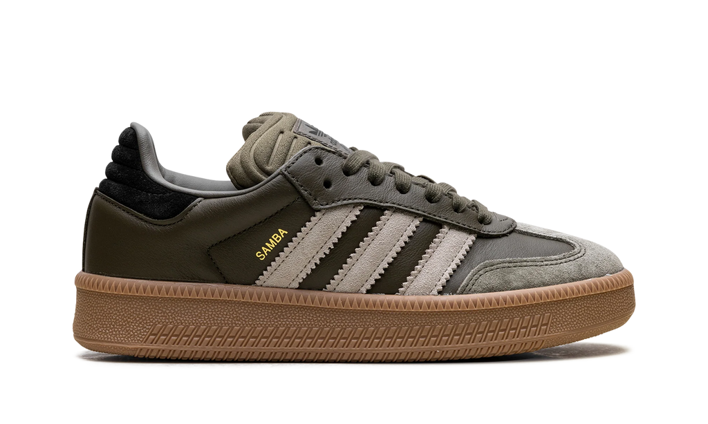 Samba XLG "Olive Strata Wonder Beige Gold Metallic" JQ2387