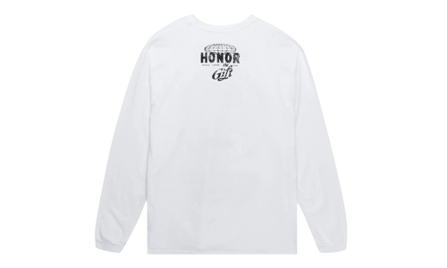 Global Logo Long Sleeve Tee "White" HTG250545 WHIT