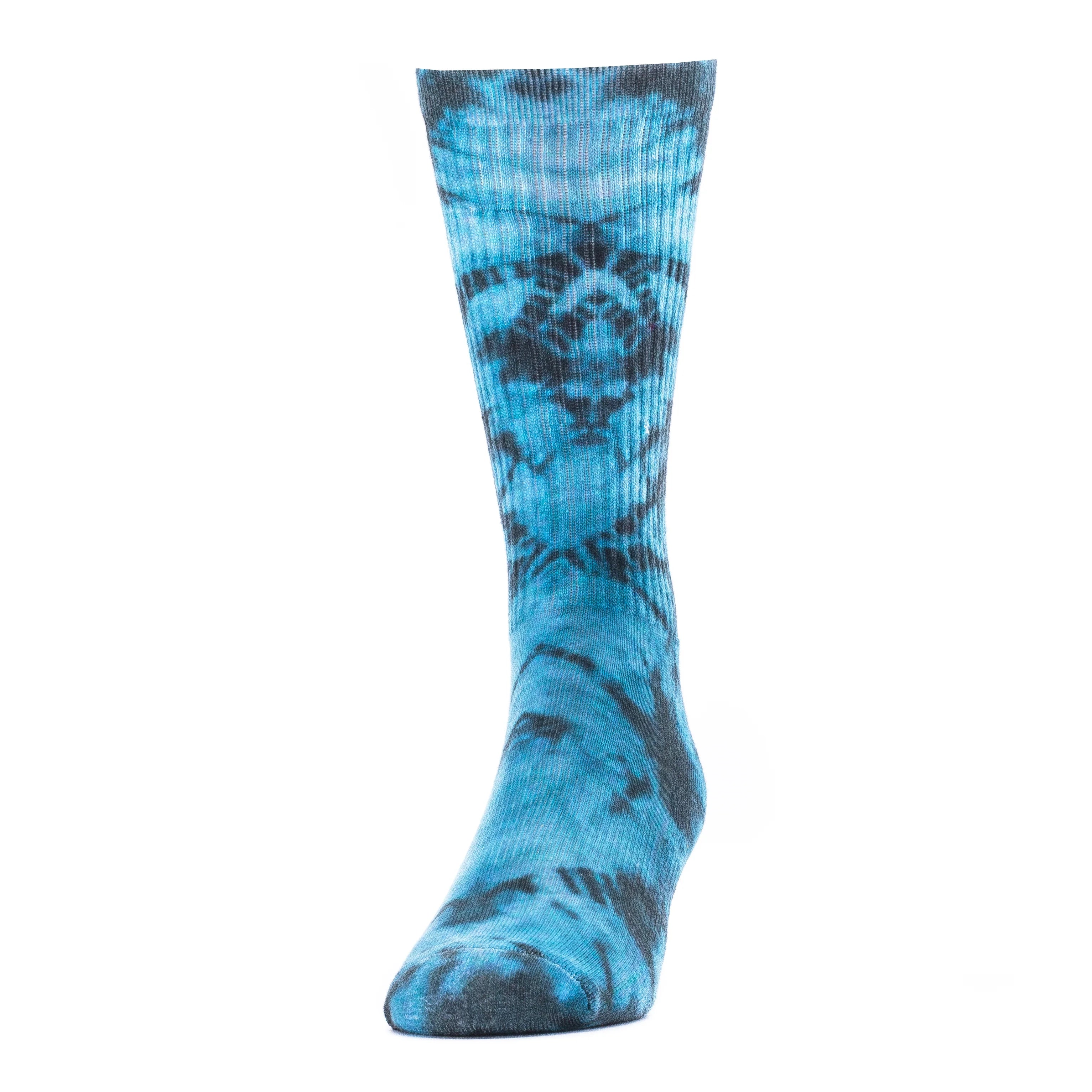 Medium Half Cushion Tonal Blue Print