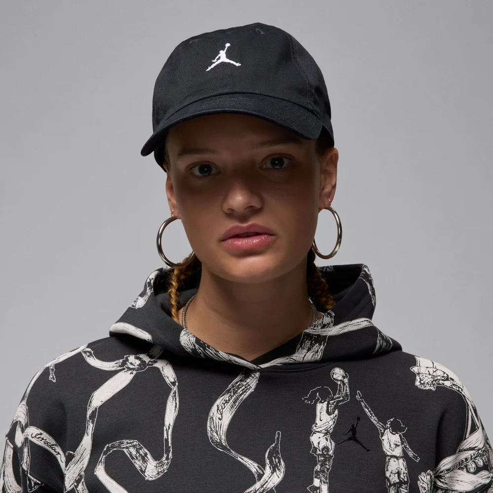 Jordan Club Cap Unstructured Curved Bill Washed Jumpman Strapback