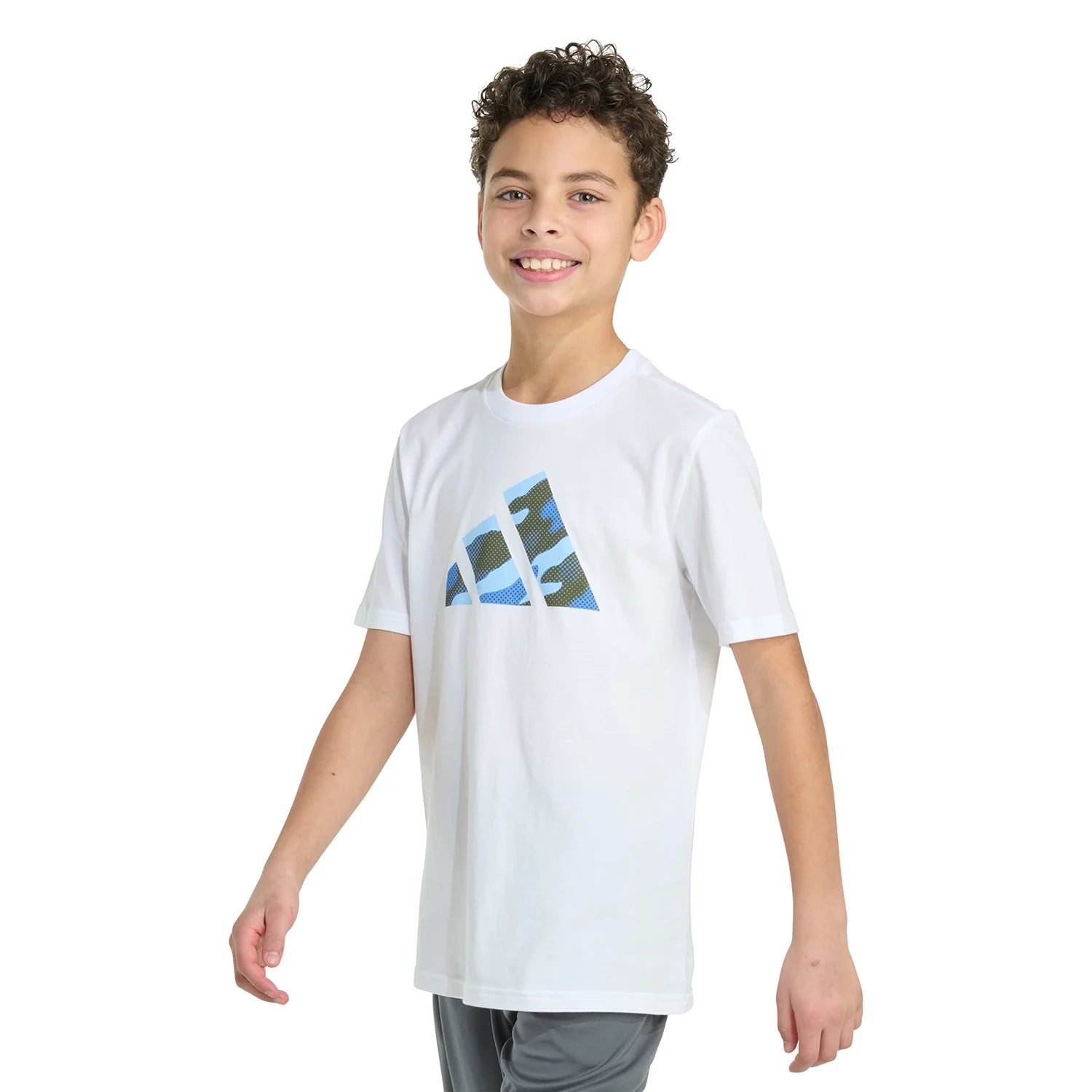 Halftone Camo Logo Tee - Youth