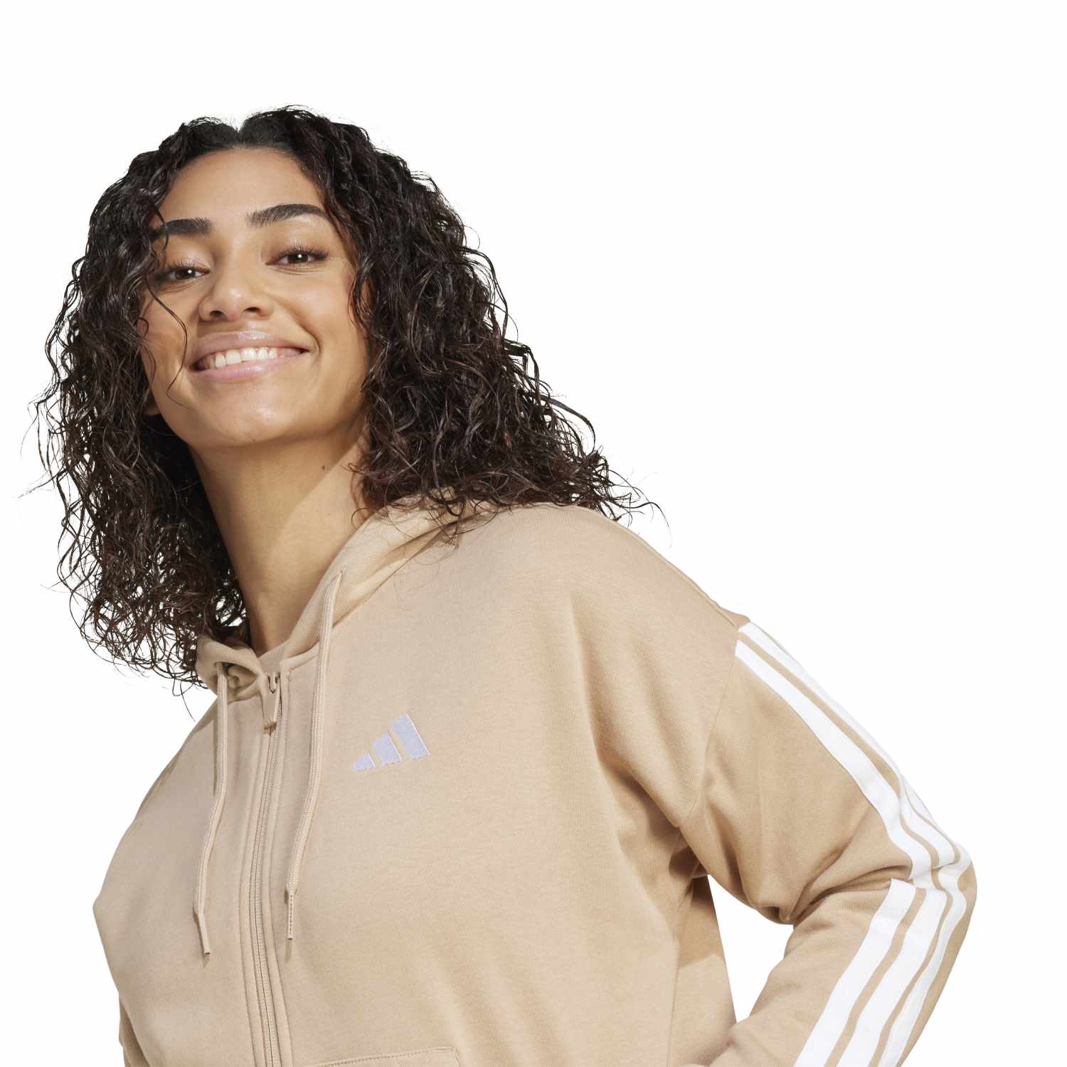 Essentials 3-Stripe FZ Hoody - Womens