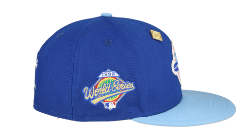 59FIFTY Toronto blue Jays Letterman Collection Fitted Hat "Royal Blue / Grey" 123451295621