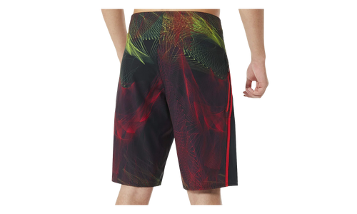 21" Backdraft Boardshorts "Blackout / Red" 482364 02E