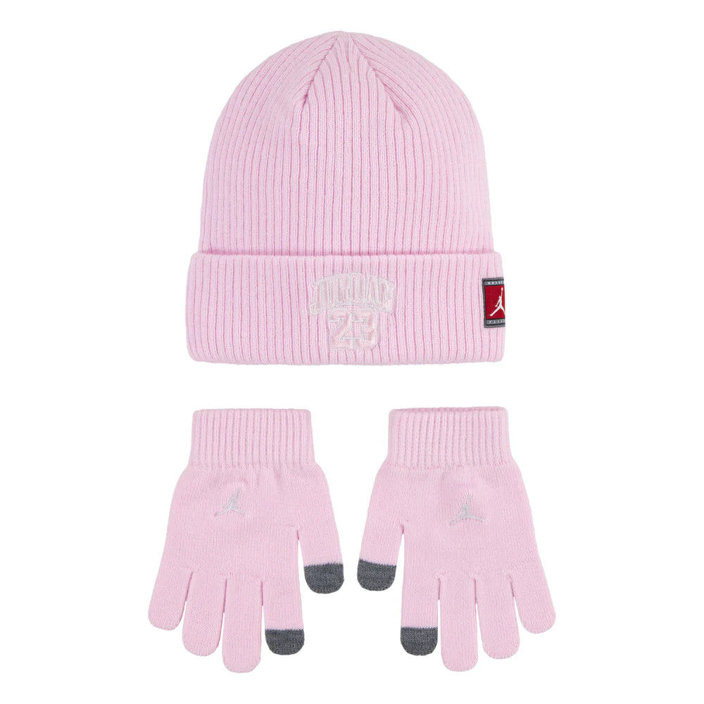 Youth "23" Jersey Beanie & Glove Set
