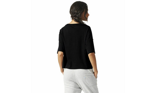 Originals Ramera Flag Cropped Tee WMNS "Black" AJ8944