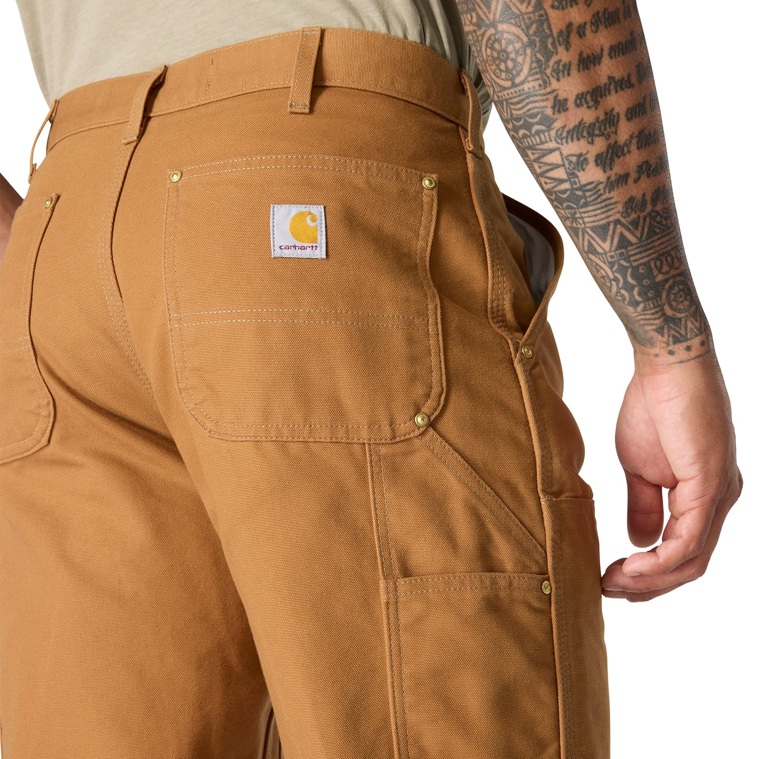 Loose Straight Firm Duck Dbl Front Dungaree -Mens