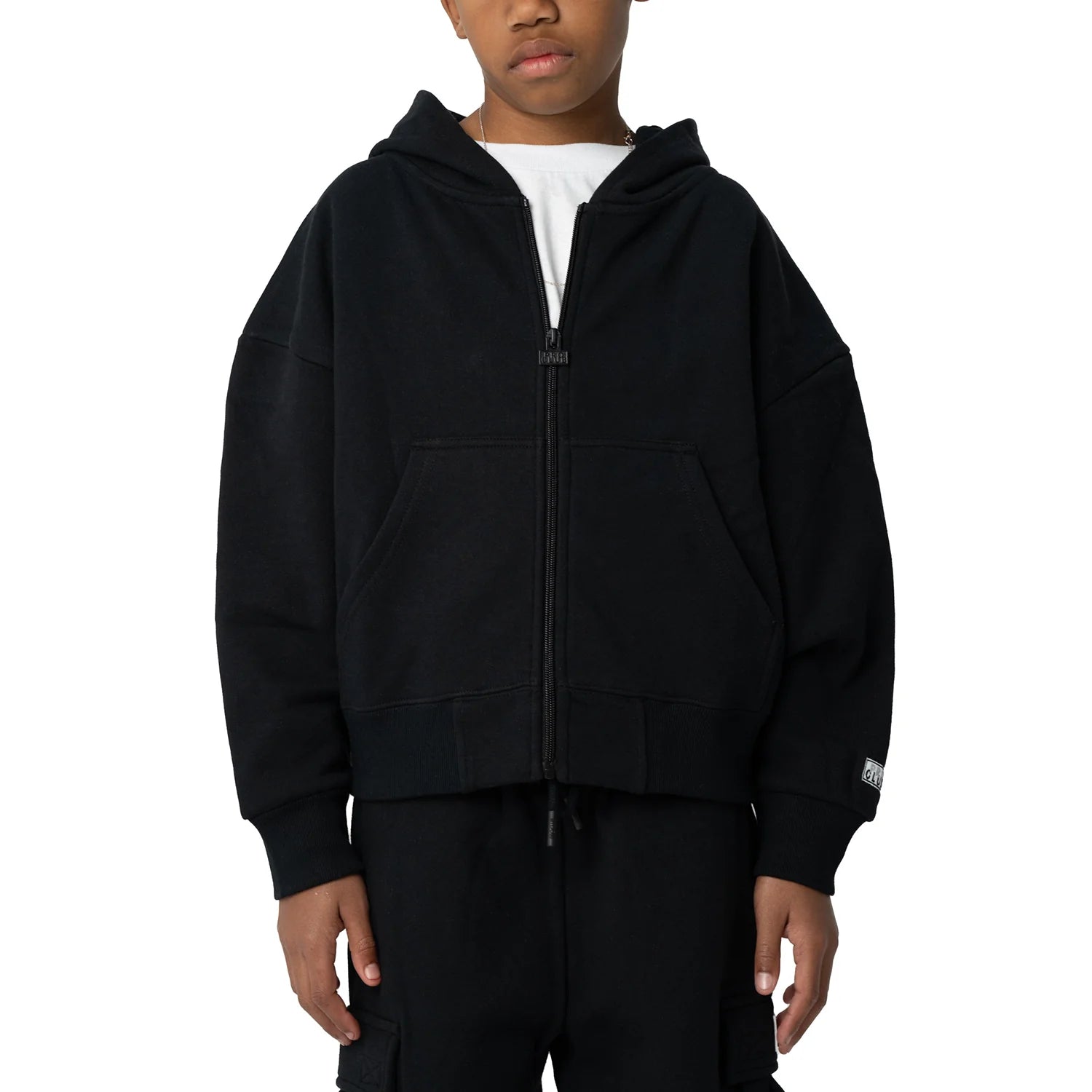 Fleece Zip Front Hoody - Youth