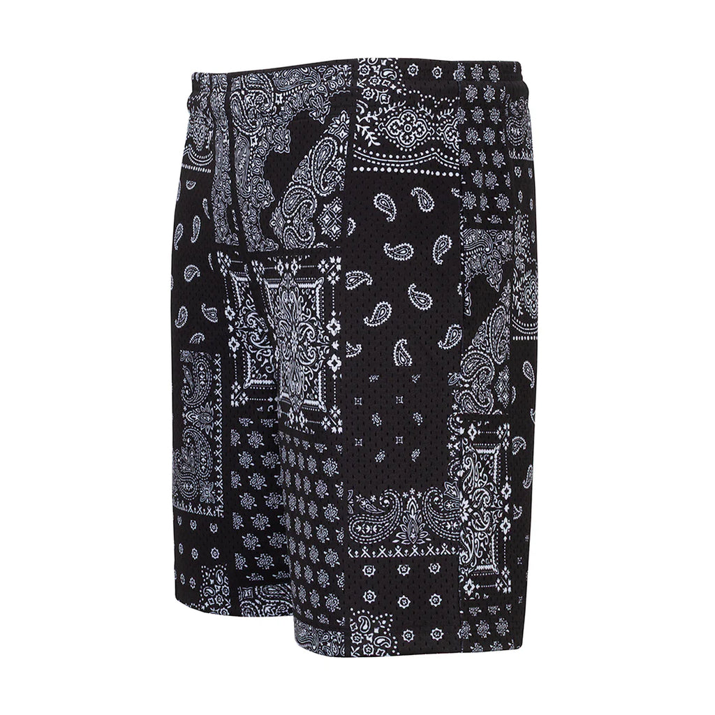 Printed Mesh Short Patchwork Paisly - Mens