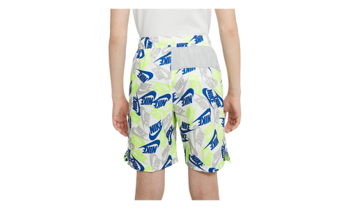 Woven All Over Print Shorts GS "White / Blue / Green" DA0853 100