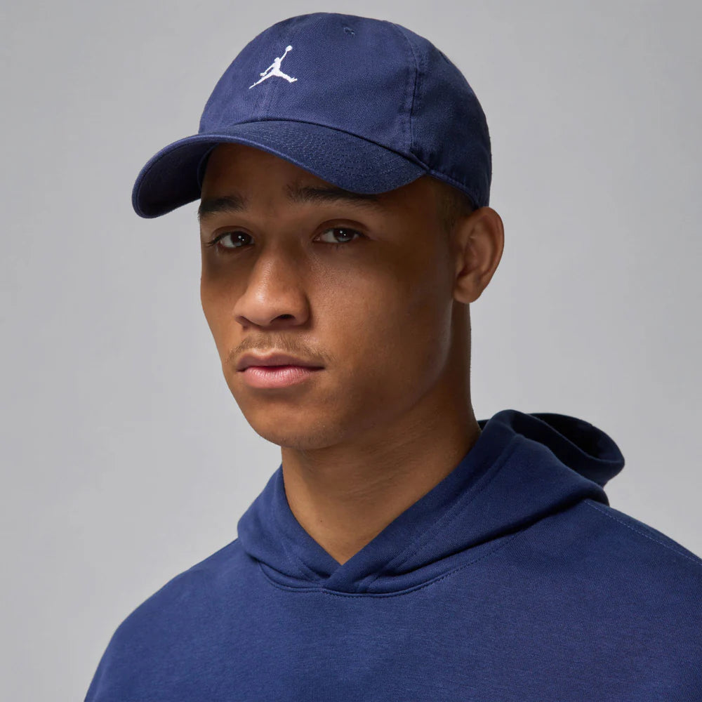Jordan Club Cap Unstructured Curved Bill Washed Jumpman Strapback