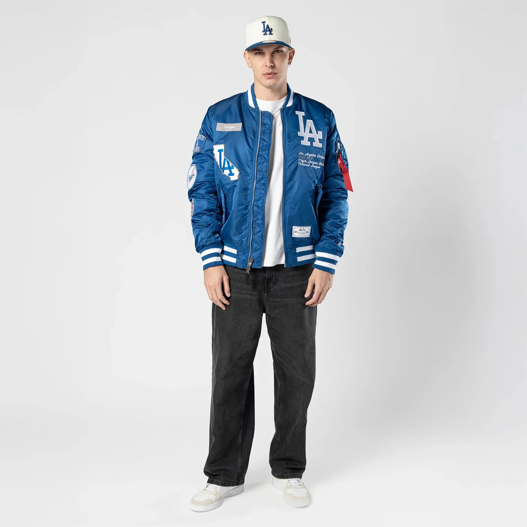 Los Angeles Dodgers Alpha Bomber Jacket -Mens