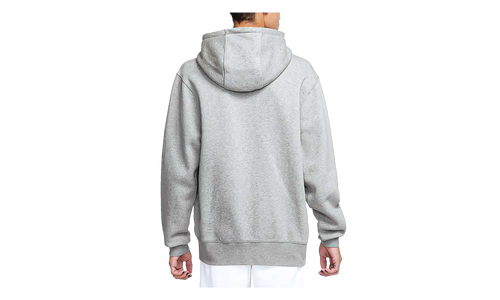 Club Full-Zip Fleece Hoodie "Dark Grey Heather /Light Smoke Grey / White" FN3861 063