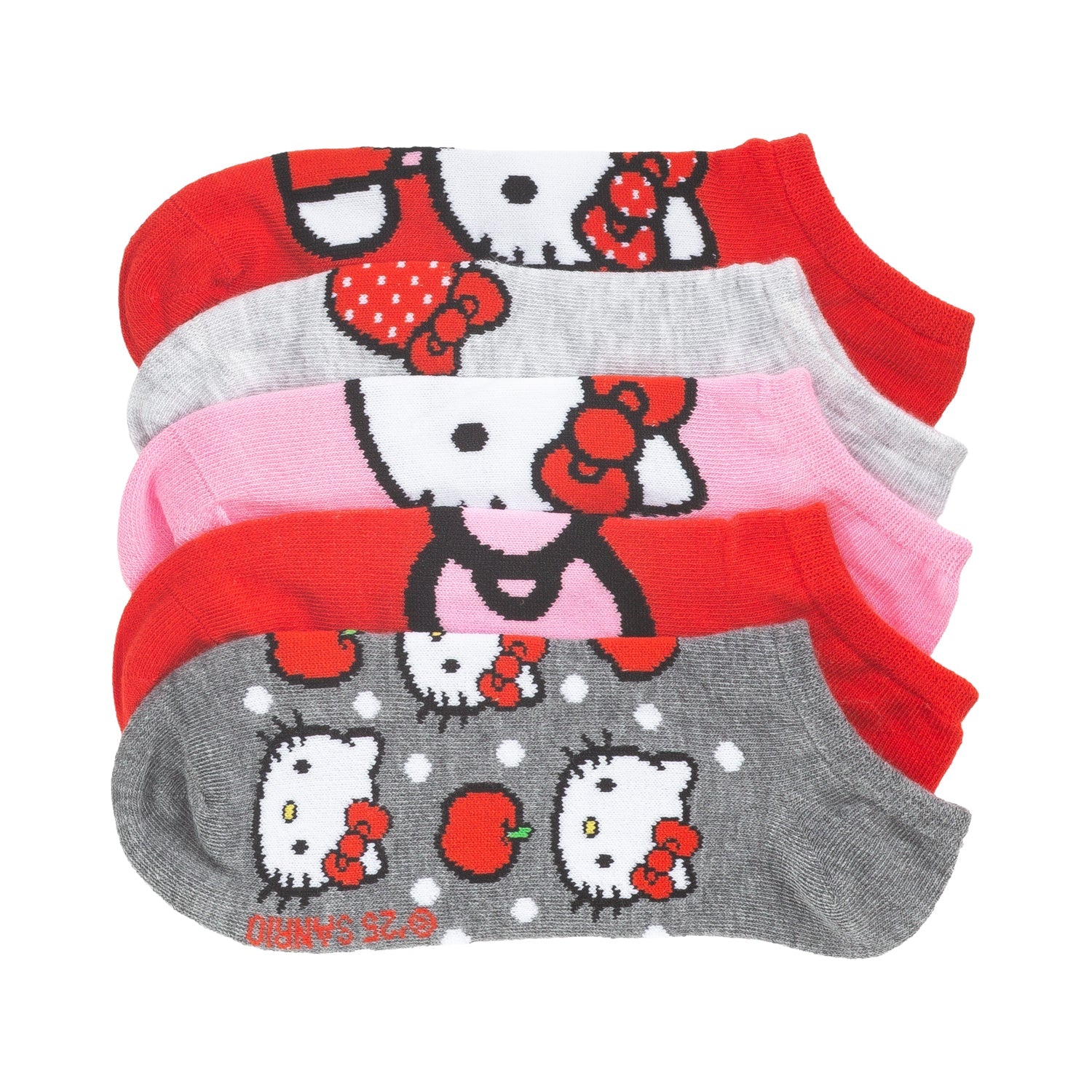 5 Pack Hello Kitty No Show- Adult