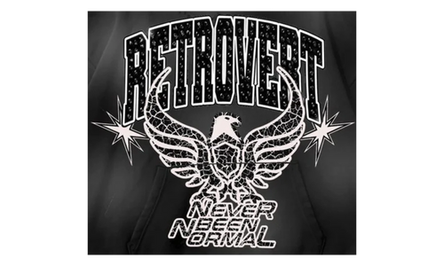 Never Been Normal Rhinestone Hoodie "Black" RET016