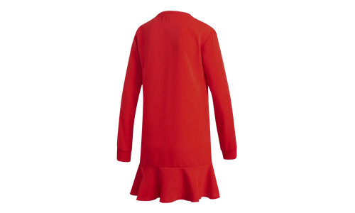 3 Stripe Long Sleeve Dress WMNS "Red" DW3880